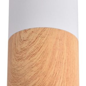 Reflektor spot TUBA jasne drewno-biały 1xGU10x25W IP20 Candellux 1035522 Reflektor spot TUBA jasne drewno-biały 1xGU10x25W IP20 Candellux 1035522