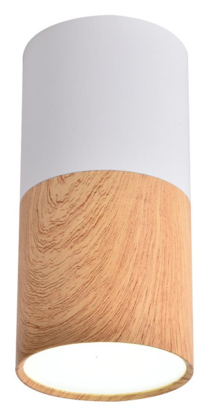 Reflektor spot TUBA jasne drewno-biały 1xGU10x25W IP20 Candellux 1035522