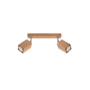 Reflektor sufitowy BAMBU ciemne drewno-chromowany 2xGU10x40W Pure Lume 1037436 Reflektor sufitowy BAMBU ciemne drewno-chromowany 2xGU10x40W Pure Lume 1037436