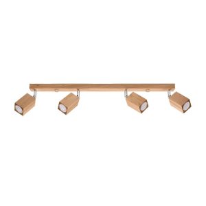 Reflektor sufitowy BAMBU ciemne drewno-chromowany 4xGU10x40W Pure Lume 1037373 Reflektor sufitowy BAMBU ciemne drewno-chromowany 4xGU10x40W Pure Lume 1037373