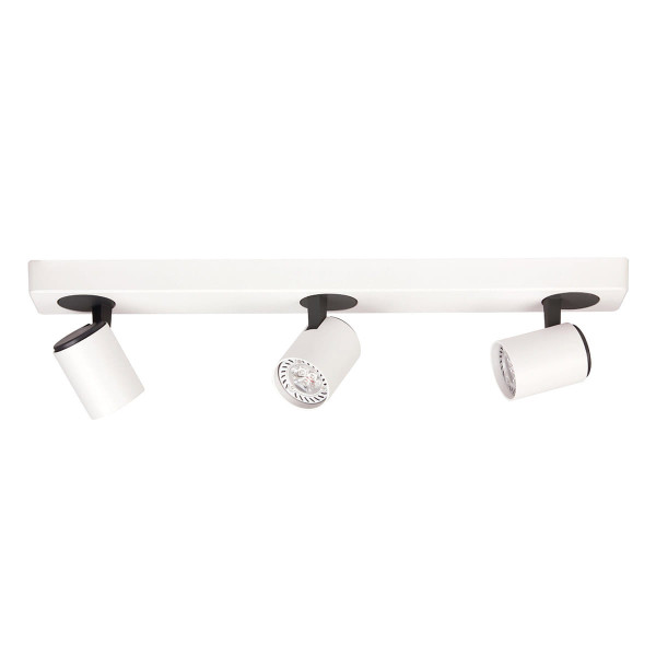 Reflektor sufitowy biało-czarny ELVIRA 3xGU10x25W wym:14x54x7cm Italux 866286