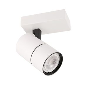 Reflektor sufitowy biało-czarny LACONI 1xGU10x35W wym:13×11,5×6,5cm Italux 866305 Reflektor sufitowy biało-czarny LACONI 1xGU10x35W wym:13×11,5×6,5cm Italux 866305