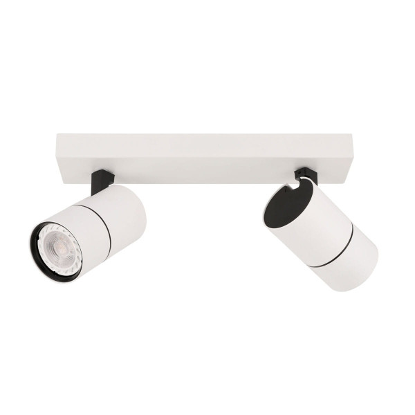 Reflektor sufitowy biało-czarny LACONI 2xGU10x35W wym:13x28,5x6,5cm Italux 866266