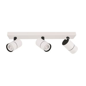 Reflektor sufitowy biało-czarny LACONI 3xGU10x35W wym:13×46,5×6,5cm Italux 866768 Reflektor sufitowy biało-czarny LACONI 3xGU10x35W wym:13×46,5×6,5cm Italux 866768