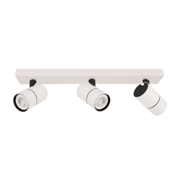 Reflektor sufitowy biało-czarny LACONI 3xGU10x35W wym:13x46,5x6,5cm Italux 866768
