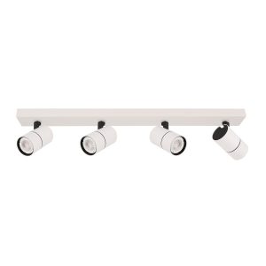 Reflektor sufitowy biało-czarny LACONI 4xGU10x35W wym:13×64,5×6,5cm Italux 865901 Reflektor sufitowy biało-czarny LACONI 4xGU10x35W wym:13×64,5×6,5cm Italux 865901