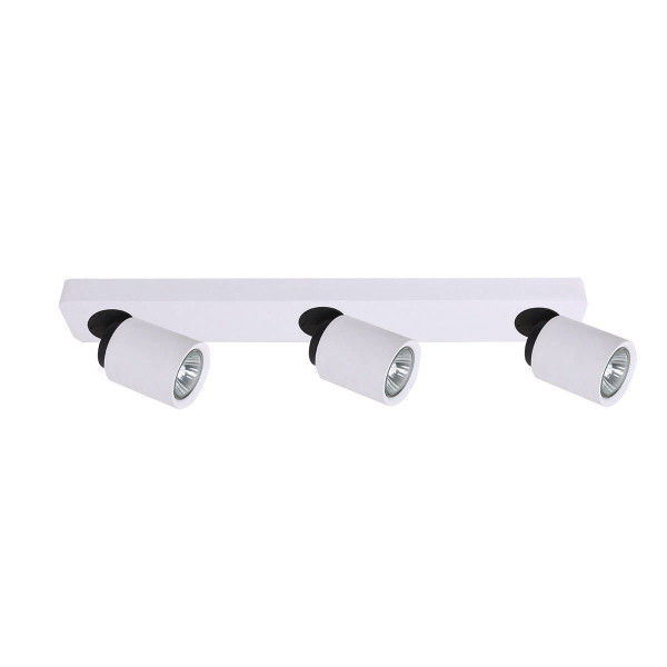 Reflektor sufitowy biało-czarny LUCIEN 3xGU10x35W wym:12x54x7cm Italux 865911
