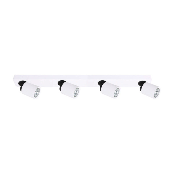 Reflektor sufitowy biało-czarny LUCIEN 4xGU10x35W wym:12x76x7cm Italux 866056