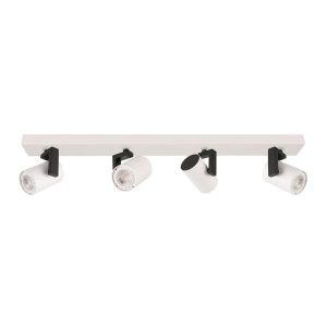 Reflektor sufitowy biało-czarny MOLA 4xGU10x35W wym:8×64,5x8cm Italux 866024 Reflektor sufitowy biało-czarny MOLA 4xGU10x35W wym:8×64,5x8cm Italux 866024