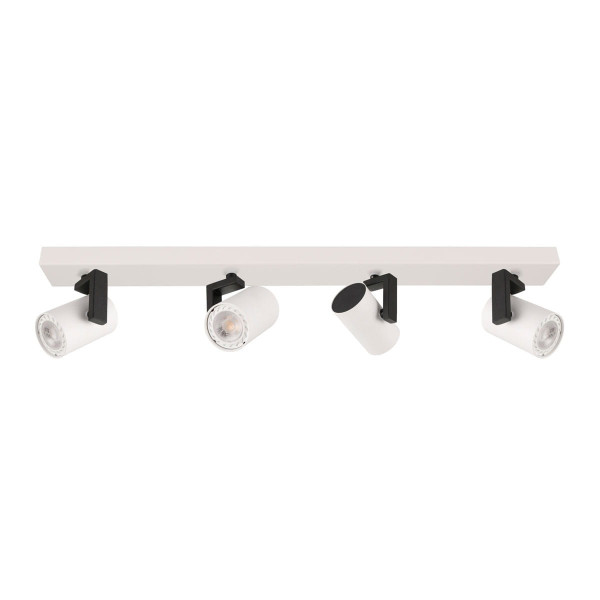 Reflektor sufitowy biało-czarny MOLA 4xGU10x35W wym:8x64,5x8cm Italux 866024