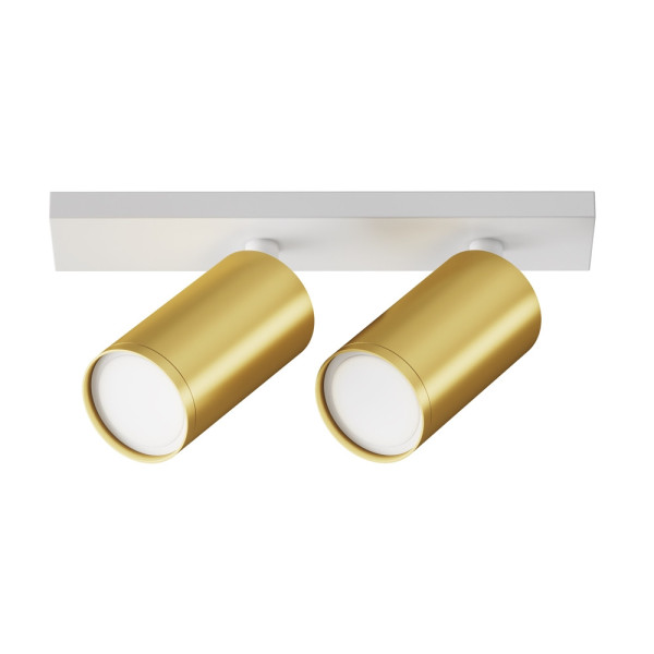 Reflektor sufitowy biało-złoty FOCUS S 2xGU10x10W wym:12x6x34,4cm Maytoni 866267