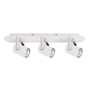 Reflektor sufitowy biały chromowany BLAND 3xGU10x35W wym:14,4x54x8cm Italux 866218 Reflektor sufitowy biały chromowany BLAND 3xGU10x35W wym:14,4x54x8cm Italux 866218