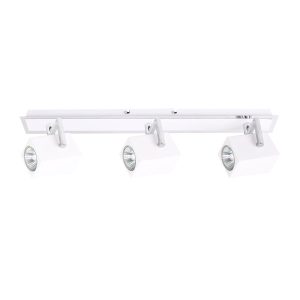 Reflektor sufitowy biały chromowany MATEO 3xGU10x35W wym:13x54x9,5cm Italux 866758 Reflektor sufitowy biały chromowany MATEO 3xGU10x35W wym:13x54x9,5cm Italux 866758