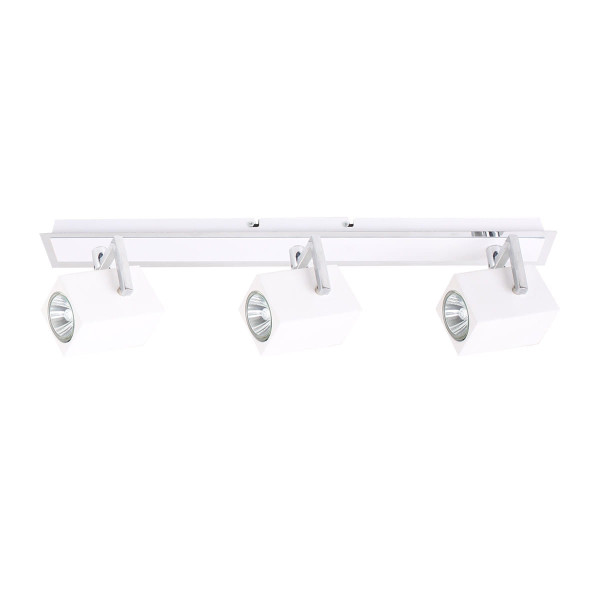 Reflektor sufitowy biały chromowany MATEO 3xGU10x35W wym:13x54x9,5cm Italux 866758