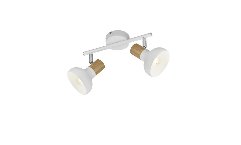 Reflektor sufitowy biały LATIKA 2xE14x10W wym:18,5x30x13,5cm RL 866040