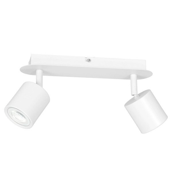 Reflektor sufitowy biały mat Demia 2xGU10x8W wym:15x37x17cm Luminex 865790