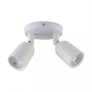 Reflektor sufitowy biały VT-897 2xGU10x35W wym:14,5x12x14,8cm V-TAC 866284