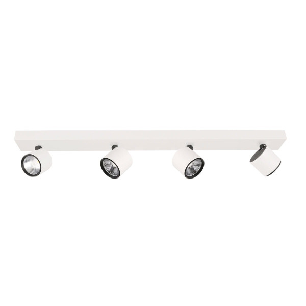 Reflektor sufitowy BONIVA biało-czarny LED 4x5W Ciepła biel 1200lm Italux 866235
