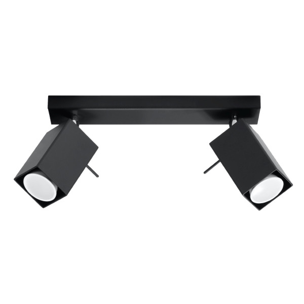 Reflektor sufitowy BRAVEA czarny-chromowany 2xGU10x40W IP20 Pure Lume 1037415