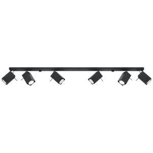 Reflektor sufitowy BRAVEA czarny-chromowany 6xGU10x40W IP20 Pure Lume 1037381 Reflektor sufitowy BRAVEA czarny-chromowany 6xGU10x40W IP20 Pure Lume 1037381