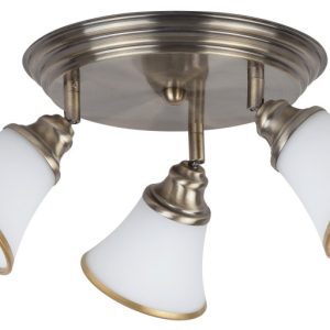 Reflektor sufitowy brązowo-biały Grando 3xE14x40W wym:17x50x50cm Rabalux 865788 Reflektor sufitowy brązowo-biały Grando 3xE14x40W wym:17x50x50cm Rabalux 865788