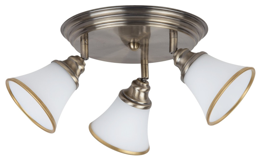 Reflektor sufitowy brązowo-biały Grando 3xE14x40W wym:17x50x50cm Rabalux 865788