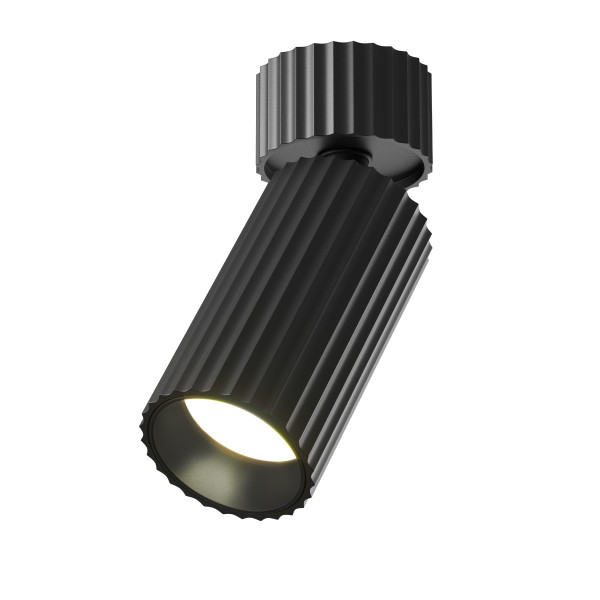 Reflektor sufitowy CALIPSO karbowana tuba czarny 1xGU10x10W IP20 Maytoni 1033942