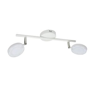 Reflektor sufitowy CAPRI biały LED 2x10W Ciepła biel 700lm Polux 866310 Reflektor sufitowy CAPRI biały LED 2x10W Ciepła biel 700lm Polux 866310
