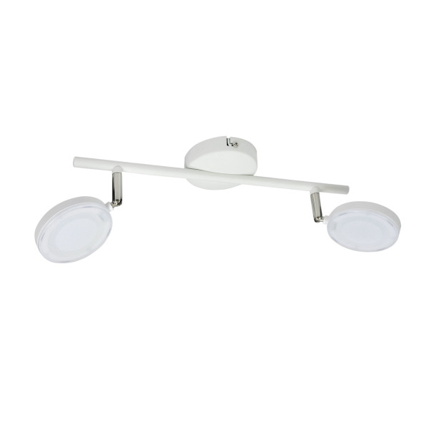 Reflektor sufitowy CAPRI biały LED 2x10W Ciepła biel 700lm Polux 866310
