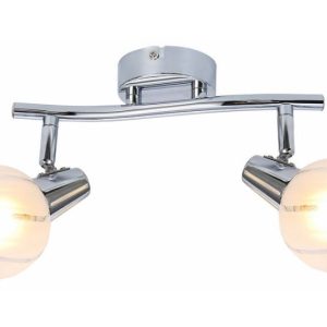 Reflektor sufitowy chromowany Megan 2xE14x40W wym:16x32x9cm Reality 865926 Reflektor sufitowy chromowany Megan 2xE14x40W wym:16x32x9cm Reality 865926
