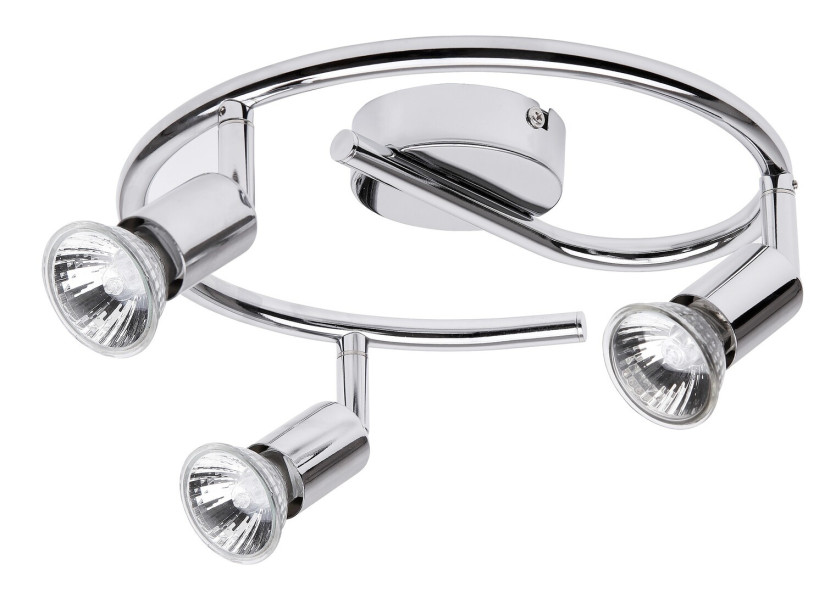 Reflektor sufitowy chromowany Norton 3xGU10x50W wym:13x25x25cm Rabalux 866989