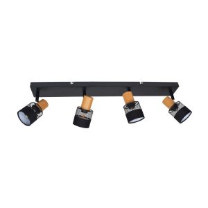 Reflektor sufitowy Coletta ruchomy czarny 4xE14x4W IP20 Italux 1035526 Reflektor sufitowy Coletta ruchomy czarny 4xE14x4W IP20 Italux 1035526