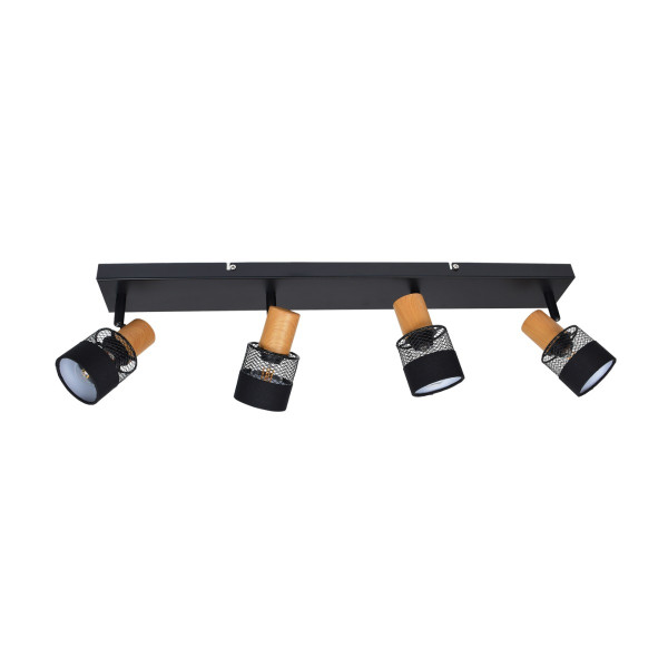 Reflektor sufitowy Coletta ruchomy czarny 4xE14x4W IP20 Italux 1035526