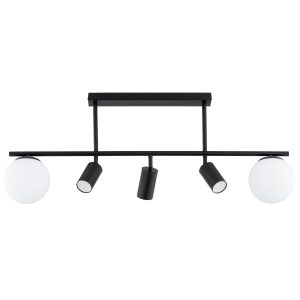 Reflektor sufitowy czarno-biały ESKA 5xE14x15W wym:38x15x95cm Alfa 866215 Reflektor sufitowy czarno-biały ESKA 5xE14x15W wym:38x15x95cm Alfa 866215