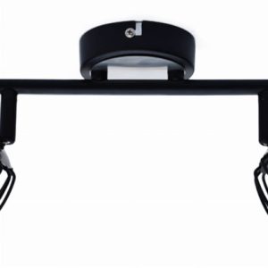 Reflektor sufitowy czarno-srebrny ZONK 2xGU10x3W wym:17x32x9cm Candellux 866745 Reflektor sufitowy czarno-srebrny ZONK 2xGU10x3W wym:17x32x9cm Candellux 866745