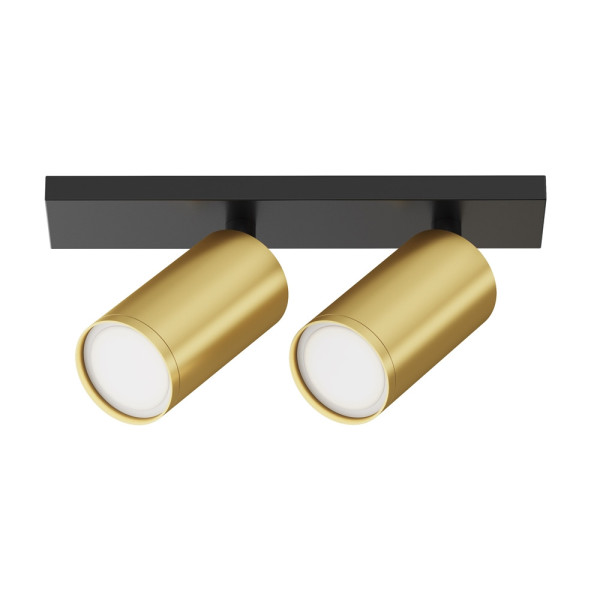 Reflektor sufitowy czarno-złoty FOCUS S 2xGU10x10W wym:12x6x34,4cm Maytoni 866300