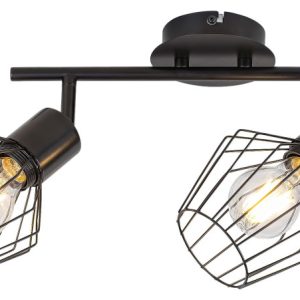Reflektor sufitowy czarny Belano 2xE27x40W wym:21×35,5x21cm Rabalux 865876 Reflektor sufitowy czarny Belano 2xE27x40W wym:21×35,5x21cm Rabalux 865876
