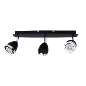 Reflektor sufitowy czarny-chromowany CALASA 3xGU10x35W wym:7x42x10cm Italux 866219 Reflektor sufitowy czarny-chromowany CALASA 3xGU10x35W wym:7x42x10cm Italux 866219