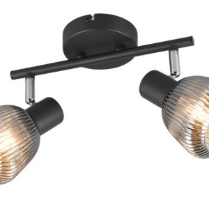 Reflektor sufitowy czarny-chromowany TARIFA 2xE14x10W wym:19x29x16cm Trio 865918 Reflektor sufitowy czarny-chromowany TARIFA 2xE14x10W wym:19x29x16cm Trio 865918