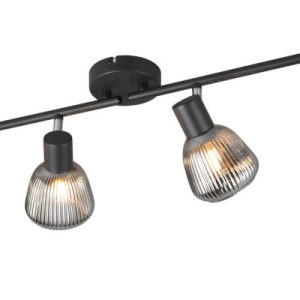 Reflektor sufitowy czarny-chromowany TARIFA 4xE14x10W wym:20x70x13cm Trio 865956 Reflektor sufitowy czarny-chromowany TARIFA 4xE14x10W wym:20x70x13cm Trio 865956