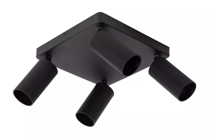 Reflektor sufitowy czarny CLUBS 4xGU10x40W wym:14,9x24x24cm Lucide 865924