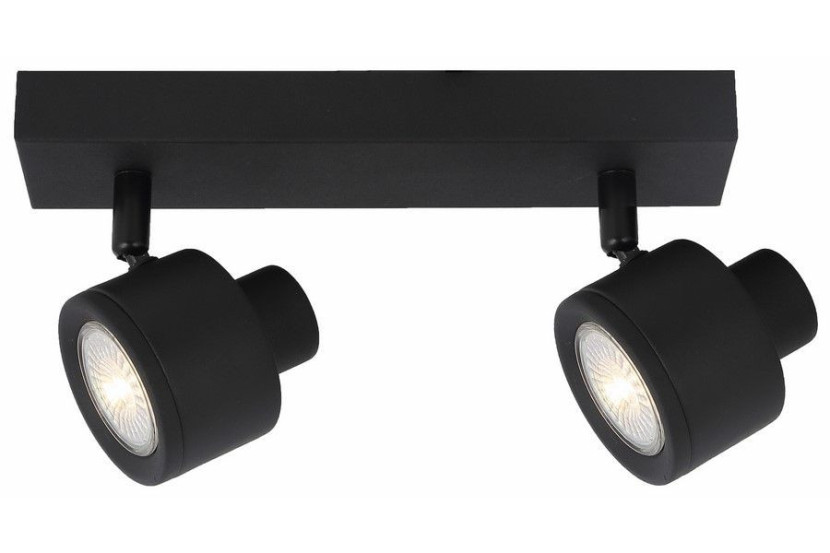 Reflektor sufitowy czarny Emerson 2xGU10x50W wym:13x24x7cm Reality 866260