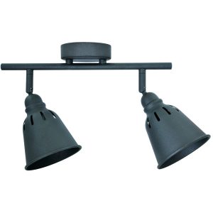 Reflektor sufitowy czarny FIONA 2xE14x8W wym:18,5x37x10cm Polux 865983 Reflektor sufitowy czarny FIONA 2xE14x8W wym:18,5x37x10cm Polux 865983