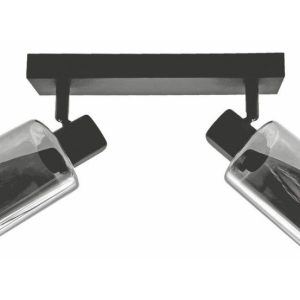 Reflektor sufitowy czarny Harlow 2xE14x40W wym:14x25x9cm Reality 866232 Reflektor sufitowy czarny Harlow 2xE14x40W wym:14x25x9cm Reality 866232