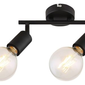 Reflektor sufitowy czarny Lamar 2xE27x40W wym:12,5×27,5×12,5cm Rabalux 866257 Reflektor sufitowy czarny Lamar 2xE27x40W wym:12,5×27,5×12,5cm Rabalux 866257