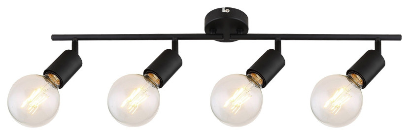 Reflektor sufitowy czarny Lamar 4xE27x40W wym:12,5x71x12,5cm Rabalux 866292