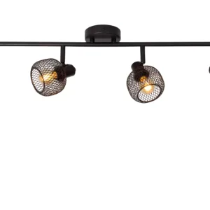 Reflektor sufitowy czarny MAREN 4xE14x40W wym:17x76x15cm Lucide 865944 Reflektor sufitowy czarny MAREN 4xE14x40W wym:17x76x15cm Lucide 865944