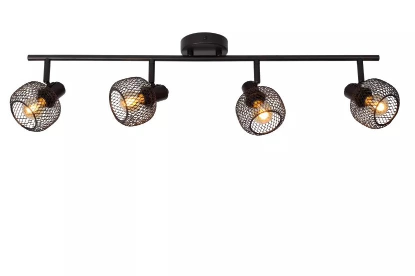 Reflektor sufitowy czarny MAREN 4xE14x40W wym:17x76x15cm Lucide 865944