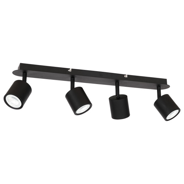Reflektor sufitowy czarny mat Demia 4xGU10x8W wym:15x66x17cm Luminex 865786