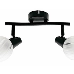 Reflektor sufitowy czarny Megan 2xE14x40W wym:16x32x9cm Reality 865980 Reflektor sufitowy czarny Megan 2xE14x40W wym:16x32x9cm Reality 865980